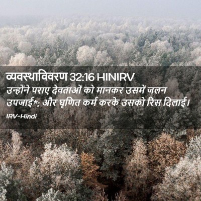 Picture 02 - व्यवस्थाविवरण 32:16 HINIRV - उन्होंने पराए - Bible Verse Picture