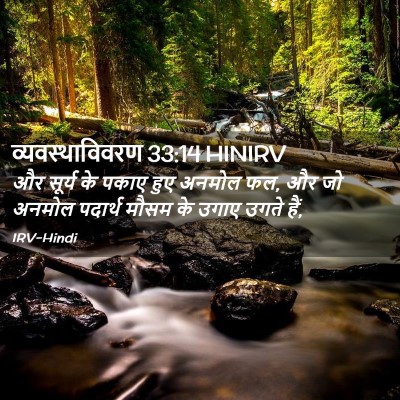 Picture 02 - व्यवस्थाविवरण 33:14 HINIRV - और सूर्य के पकाए - Bible Verse Picture