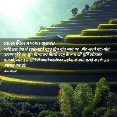 Picture 02 - व्यवस्थाविवरण 4:25 HINIRV - “यदि उस देश में - Bible Verse Picture