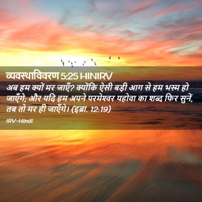 Picture 02 - व्यवस्थाविवरण 5:25 HINIRV - अब हम क्यों मर - Bible Verse Picture