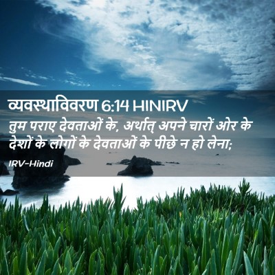 Picture 02 - व्यवस्थाविवरण 6:14 HINIRV - तुम पराए देवताओं - Bible Verse Picture