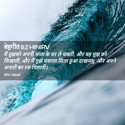 Picture 02 - श्रेष्ठगीत 8:2 HINIRV - मैं तुझको अपनी - Bible Verse Picture