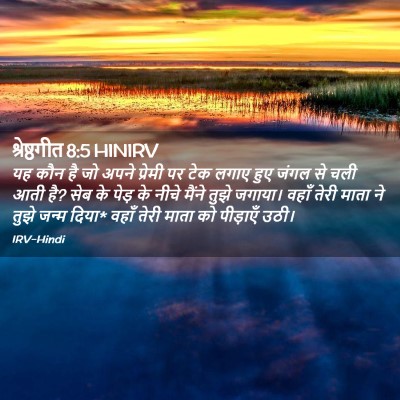 Picture 02 - श्रेष्ठगीत 8:5 HINIRV - यह कौन है जो अपने - Bible Verse Picture