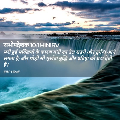 Picture 02 - सभोपदेशक 10:1 HINIRV - मरी हुई मक्खियों - Bible Verse Picture