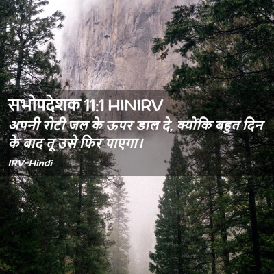 Picture 02 - सभोपदेशक 11:1 HINIRV - अपनी रोटी जल के ऊपर - Bible Verse Picture
