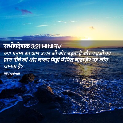 Picture 02 - सभोपदेशक 3:21 HINIRV - क्या मनुष्य का - Bible Verse Picture