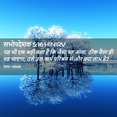 Picture 02 - सभोपदेशक 5:16 HINIRV - यह भी एक बड़ी बला - Bible Verse Picture