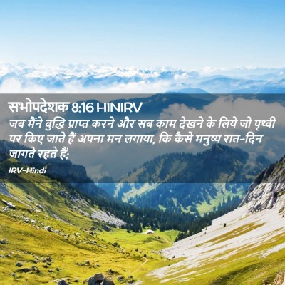 Picture 02 - सभोपदेशक 8:16 HINIRV - जब मैंने बुद्धि - Bible Verse Picture