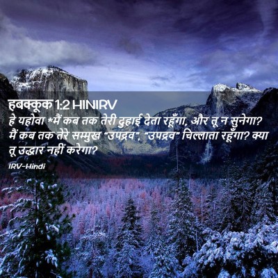 Picture 02 - हबक्कूक 1:2 HINIRV - हे यहोवा *मैं कब तक - Bible Verse Picture