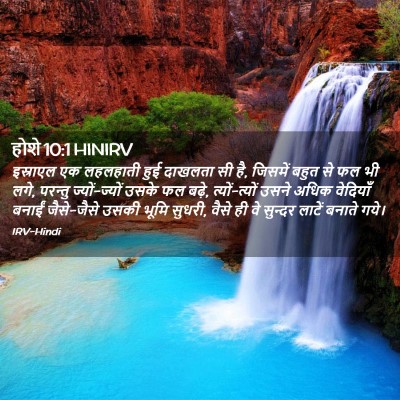 Picture 02 - होशे 10:1 HINIRV - इस्राएल एक - Bible Verse Picture