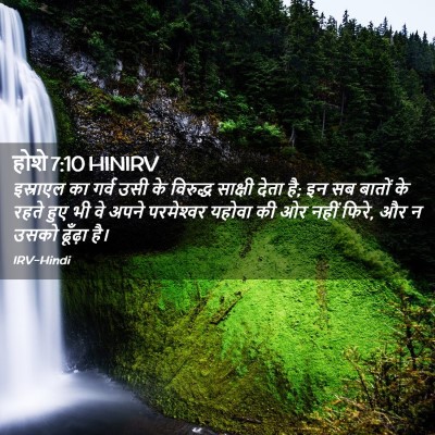 Picture 02 - होशे 7:10 HINIRV - इस्राएल का गर्व - Bible Verse Picture