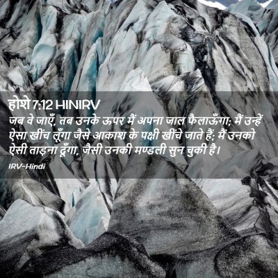 Picture 02 - होशे 7:12 HINIRV - जब वे जाएँ, तब उनके - Bible Verse Picture