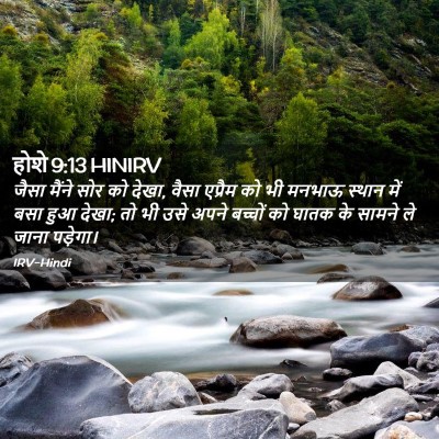 Picture 02 - होशे 9:13 HINIRV - जैसा मैंने सोर को - Bible Verse Picture