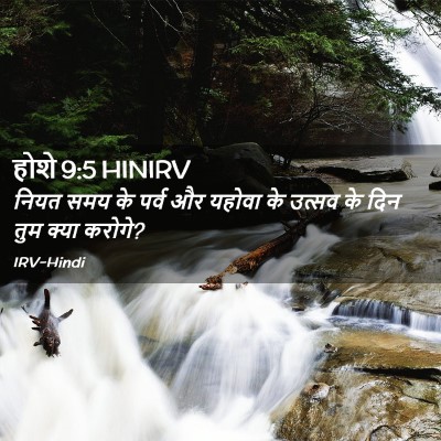 Picture 02 - होशे 9:5 HINIRV - नियत समय के पर्व और - Bible Verse Picture