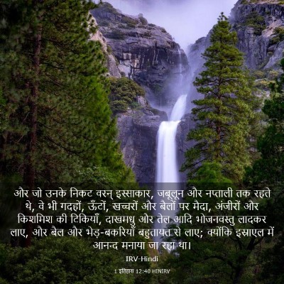 Picture 03 - 1 इतिहास 12:40 HINIRV - और जो उनके निकट - Bible Verse Picture