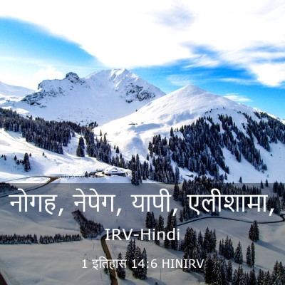 Picture 03 - 1 इतिहास 14:6 HINIRV - नोगह, नेपेग, यापी, - Bible Verse Picture