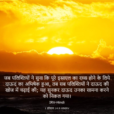 Picture 03 - 1 इतिहास 14:8 HINIRV - जब पलिश्तियों ने - Bible Verse Picture