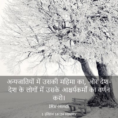 Picture 03 - 1 इतिहास 16:24 HINIRV - अन्यजातियों में - Bible Verse Picture