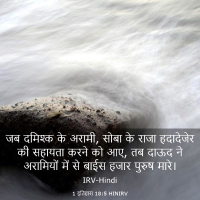 Picture 03 - 1 इतिहास 18:5 HINIRV - जब दमिश्क के अरामी, - Bible Verse Picture