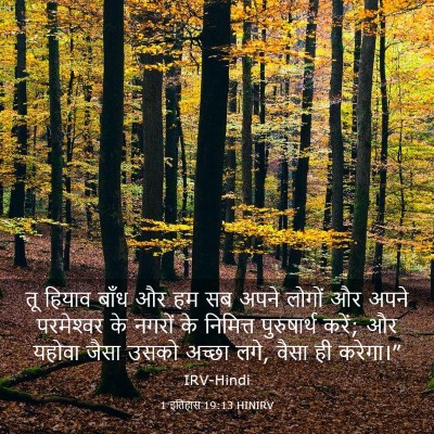 Picture 03 - 1 इतिहास 19:13 HINIRV - तू हियाव बाँध और हम - Bible Verse Picture