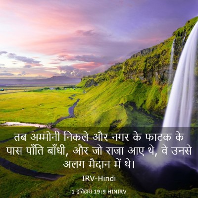 Picture 03 - 1 इतिहास 19:9 HINIRV - तब अम्मोनी निकले - Bible Verse Picture