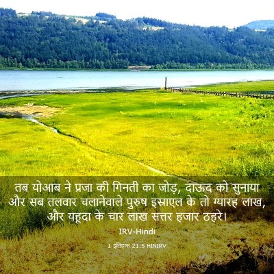 Picture 03 - 1 इतिहास 21:5 HINIRV - तब योआब ने प्रजा की - Bible Verse Picture