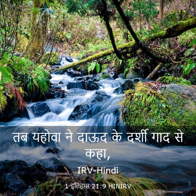 Picture 03 - 1 इतिहास 21:9 HINIRV - तब यहोवा ने दाऊद के - Bible Verse Picture