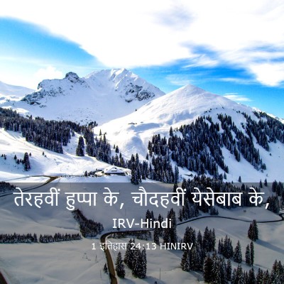 Picture 03 - 1 इतिहास 24:13 HINIRV - तेरहवीं हुप्पा के, - Bible Verse Picture