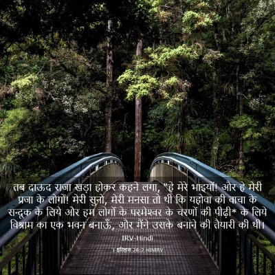 Picture 03 - 1 इतिहास 28:2 HINIRV - तब दाऊद राजा खड़ा - Bible Verse Picture