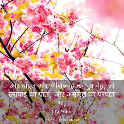 Picture 03 - 1 इतिहास 4:35 HINIRV - और योएल और - Bible Verse Picture