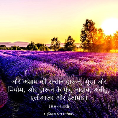 Picture 03 - 1 इतिहास 6:3 HINIRV - और अम्राम की - Bible Verse Picture