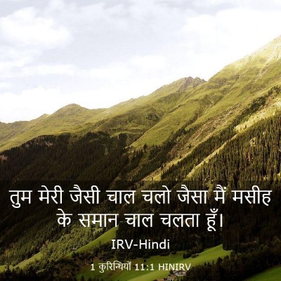 Picture 03 - 1 कुरिन्थियों 11:1 HINIRV - तुम मेरी जैसी चाल - Bible Verse Picture