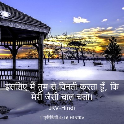 Picture 03 - 1 कुरिन्थियों 4:16 HINIRV - इसलिए मैं तुम से - Bible Verse Picture