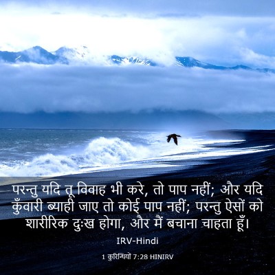 Picture 03 - 1 कुरिन्थियों 7:28 HINIRV - परन्तु यदि तू - Bible Verse Picture