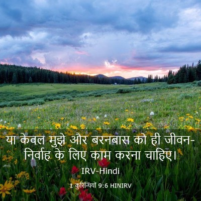 Picture 03 - 1 कुरिन्थियों 9:6 HINIRV - या केवल मुझे और - Bible Verse Picture