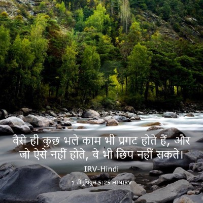 Picture 03 - 1 तीमुथियुस 5:25 HINIRV - वैसे ही कुछ भले काम - Bible Verse Picture