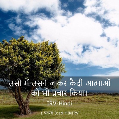 Picture 03 - 1 पतरस 3:19 HINIRV - उसी में उसने जाकर - Bible Verse Picture
