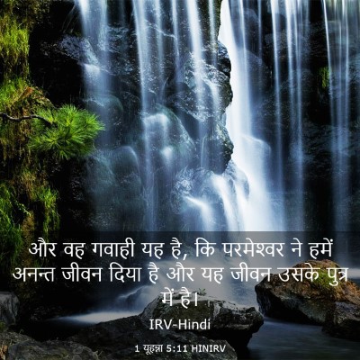 Picture 03 - 1 यूहन्ना 5:11 HINIRV - और वह गवाही यह है, - Bible Verse Picture