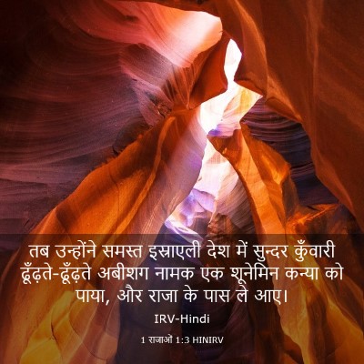 Picture 03 - 1 राजाओं 1:3 HINIRV - तब उन्होंने समस्त - Bible Verse Picture