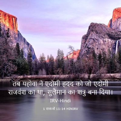 Picture 03 - 1 राजाओं 11:14 HINIRV - तब यहोवा ने एदोमी - Bible Verse Picture