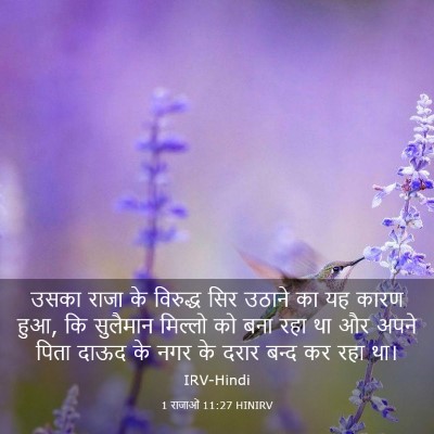 Picture 03 - 1 राजाओं 11:27 HINIRV - उसका राजा के - Bible Verse Picture