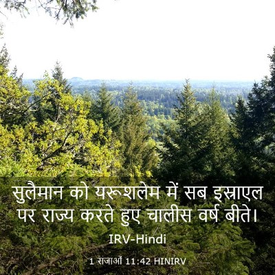 Picture 03 - 1 राजाओं 11:42 HINIRV - सुलैमान को - Bible Verse Picture
