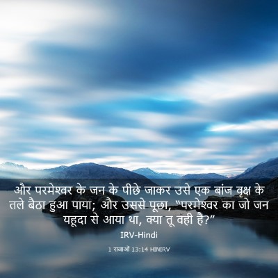 Picture 03 - 1 राजाओं 13:14 HINIRV - और परमेश्‍वर के जन - Bible Verse Picture