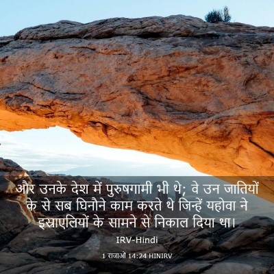 Picture 03 - 1 राजाओं 14:24 HINIRV - और उनके देश में - Bible Verse Picture