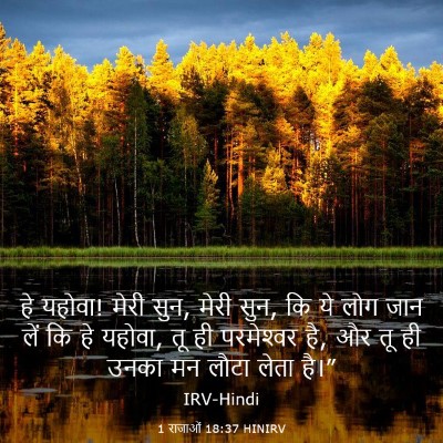 Picture 03 - 1 राजाओं 18:37 HINIRV - हे यहोवा! मेरी सुन, - Bible Verse Picture
