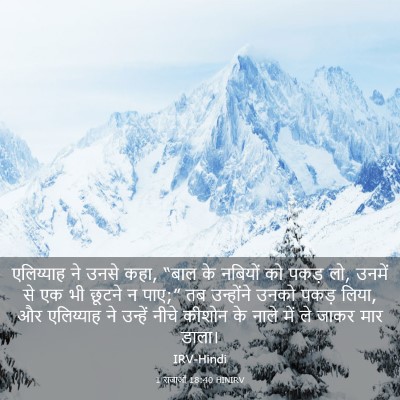 Picture 03 - 1 राजाओं 18:40 HINIRV - एलिय्याह ने उनसे - Bible Verse Picture