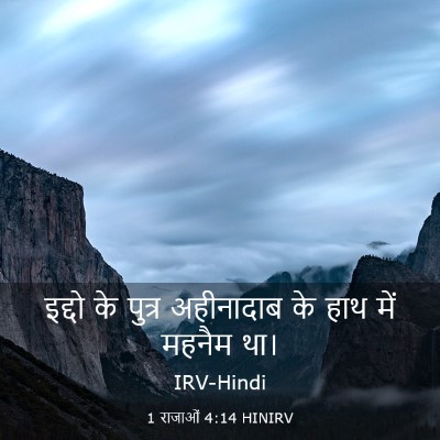 Picture 03 - 1 राजाओं 4:14 HINIRV - इद्दो के पुत्र - Bible Verse Picture