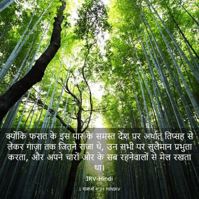 Picture 03 - 1 राजाओं 4:24 HINIRV - क्योंकि फरात के इस - Bible Verse Picture
