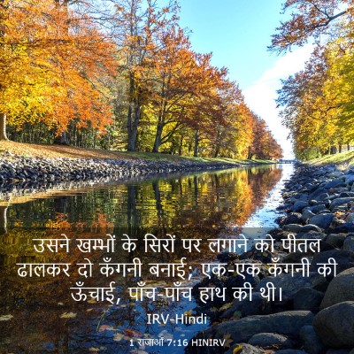 Picture 03 - 1 राजाओं 7:16 HINIRV - उसने खम्भों के - Bible Verse Picture