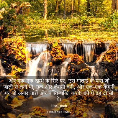Picture 03 - 1 राजाओं 7:20 HINIRV - और एक-एक खम्भे के - Bible Verse Picture